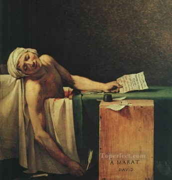 ジャック・ルイ・ダヴィッド Painting - マラーの死 CGF 新古典主義 ジャック・ルイ・ダヴィッド